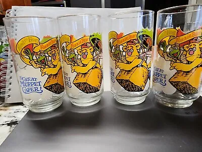 Vintage The Great Muppet Caper McDonalds Drinking Glass 1981  Lot Of 4 • $20
