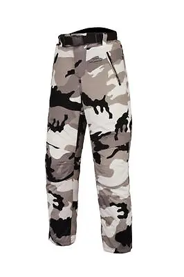 New Army Camouflage Cordura Armoured Waterproof Motorcycle Motorbike Trousers • £39.99