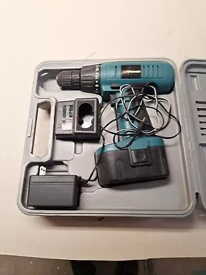 Coleman Powermate Drill And 18V Battery Case & Bits  • $15