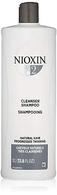 NIOXIN System 2 Hair Thickening Cleanser Shampoo 33.8oz / Liter • $29.99