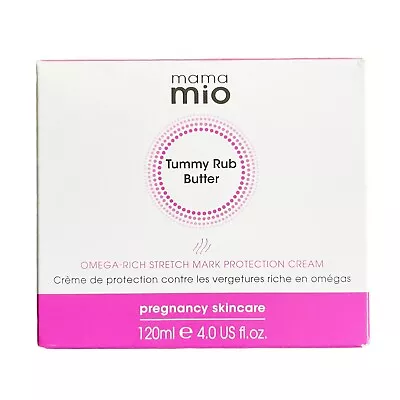 Mama Mio Tummy Rub Stretch Mark Butter Body Cream Paraben Free 120ml 4 Oz BNIB • $25