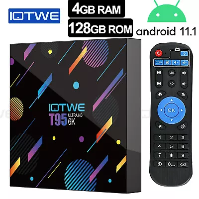 128GB TV Box Android 11.1 Smart 6K HDMI Quad Core 5G WIFI Media Player 2024 US • $35.14