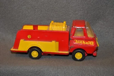 Tonka #18 Fire Truck VINTAGE TOY 5 3/4  Long Mini Metal/Plastic FREE SHIPPING! • $24.99