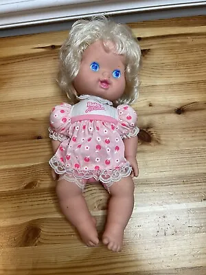 1991 Vintage Kenner Baby All Gone 13  Doll Original Pink Dress Blonde Blue Eyes • $6.99