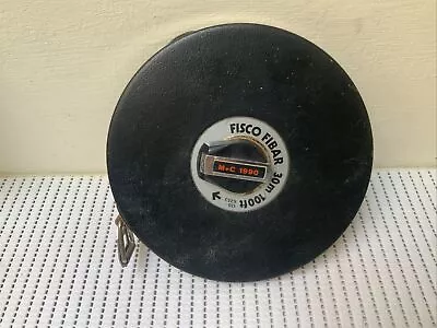 FISCO FIBAR Retro 1990tape Measure 30m 100ft. #TB1 • £10