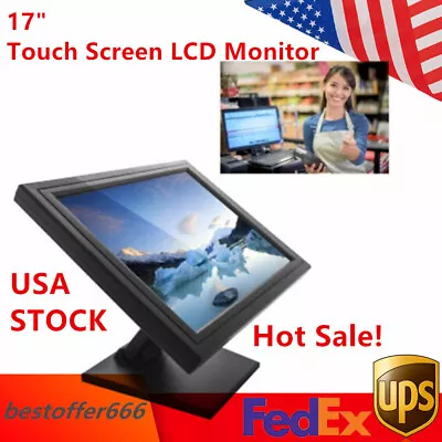 NEW 17 Inch Touch Screen POS LCD TouchScreen Monitor Retail Kiosk Restaurant Bar • $147