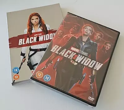 Black Widow (DVD 2021) With Collectors Sleeve Scarlett Johansson New Sealed • £5.30