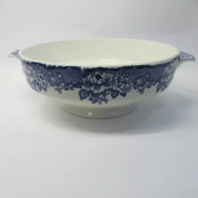 £20 • Buy Britannia Pottery Peony Handled Soup Dish Blue/White Tableware Glasgow [Lot A]