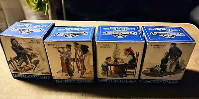 Set Of 4 1985 Norman Rockwell Porcelain Tankards Long John Silvers NIB  • $18.95