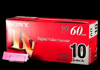 SONY 10DVM60R3 10 Packs Mini DV 60 Minutes Digital Video Tape Cassette Tape New • $36.99