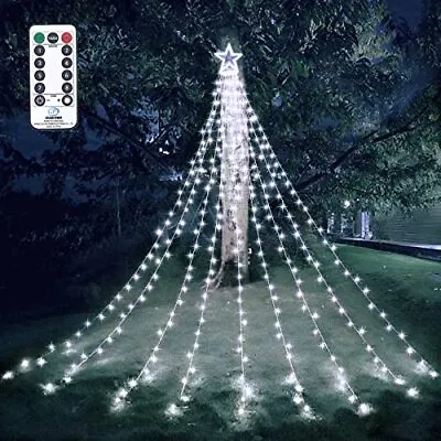 Christmas Decorations Outdoor Star String Lights 317led Christmas Tree Toppers L • $35.24