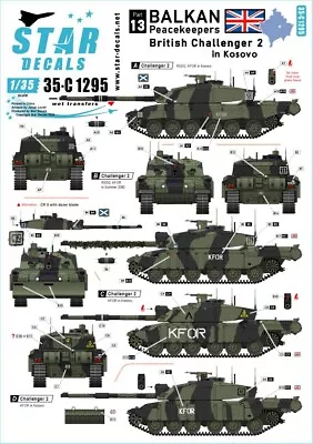 Star Decals 35-c1295  Decal For Balkan Peacekeepers No 13 Scale 1/35 • £9.89