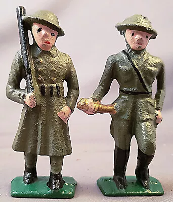 Vintage Pair Of Heavy Toy Lead Japanese Soldiers Nr • $17.50