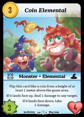 Munchkin CCG Coin Elemental - Season 1 #229/313 • $0.99