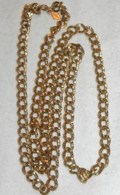 Vintage Sarah Coventry Gold Tone Curb Link Chain 28  Necklace • $5.90