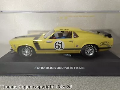 Scalextric 1971 Ford Mustang Boss 302 Dan Furey Number 61 Race 1/32 Slot Car • $35