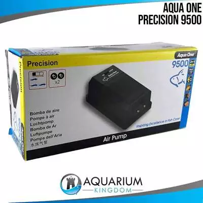 Aqua One Precision 9500 Air Pump - Hydroponics Aquarium Fish Tank Pond Aerator • $38.90