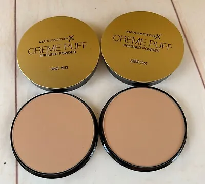 MAX FACTOR Creme Puff Compact Pressed Face Powder 2 X 21g - Select Shade • £12.95