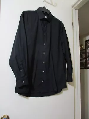 J.Ferrar Brand Black Long Sleeve Dress Shirt Size Large 16-161/2 32-33 • $4.99