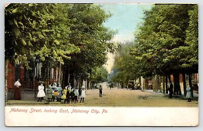 Mahanoy City PA~OK Little Boys & Girls Walk With The Green~Wait A Minute‽ 1910 • $12