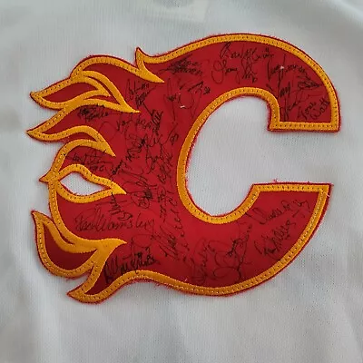 1989 Vintage RARE Calgary Flames Hockey Jersey 25 Autographs • $10000