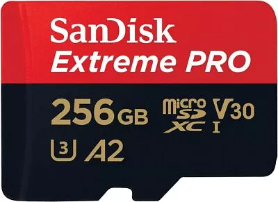 SanDisk Micro SD Extreme Pro 128GB Class 10 MicroSDXC A2 Memory Card W/ Adapter • $27.99