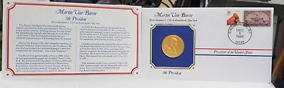 The Presidential Medals Cover Collection Martin Van Buren 8th President Stamp • $6.43