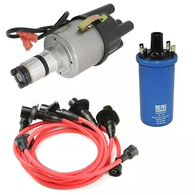 $249.95 • Buy Vw Bug Ignition Kit W/Empi 9441 Electronic 009 Dist, Beru Coil, Red Wires