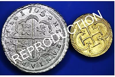 Gold Doubloon Spanish 2 Escudos 1705 Philip V  Pieces Of 8  Coins [2SPAIN] • $14.99