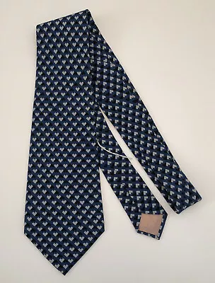 Vintage NWT Carven Monsieur 100% Silk Necktie Wide Made In France Geometric • $49.95