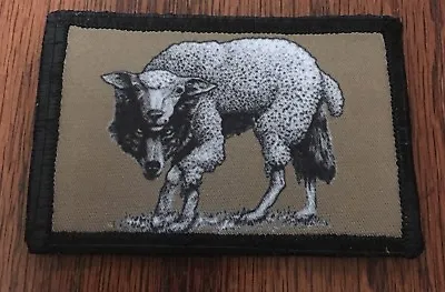 Wolf In Sheep’s Clothing Morale Patch Tactical Military Army Badge Flag USA Hook • $8.49