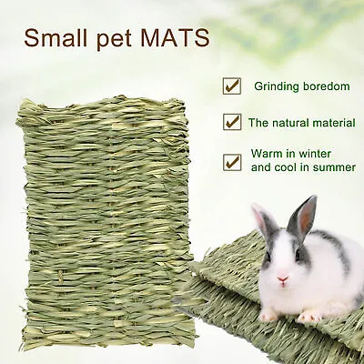 Pet Grass Mat Multi-purpose Comfortable Rabbit Cage House Bed Natural • $8.12