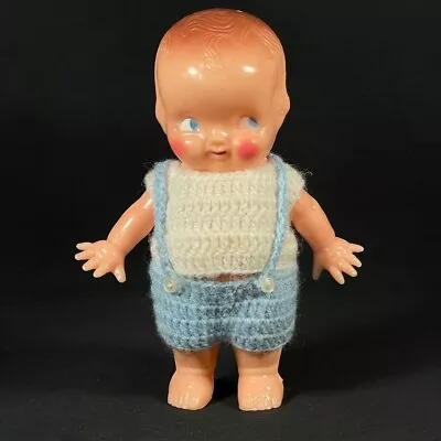 Vintage Irwin U.S.A. Hard Plastic Celluloid Baby Doll Jointed 6.5  • $19.96