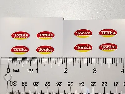 Tiny Tonka Truck Oval Logo Stickers Years 1974-1975 For Tiny Tonka (Version 3) • $3.99