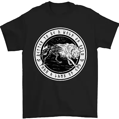 Viking A Wolf Of Odin Than A Lamb Of God Mens T-Shirt 100% Cotton • £10.48