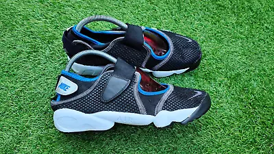 Nike Air Rift Mens Retro Running Shoes Size 7 UK Black Blue White RARE • £75