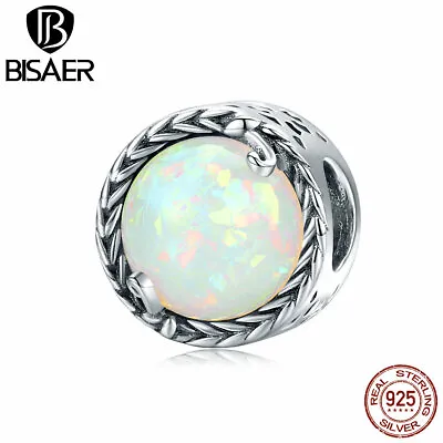 Bisaer Women Authentic 925 Sterling Silver Simple Vine Beads Charms Fit Bracelet • $9.60