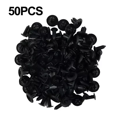 50Pcs Car Nylon Front-Bumper Fender Moulding Clips Rivets For Mazda 3 6 Parts • $11.40