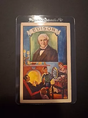 RARE 1930's Thomas Edison Vintage Non SPORTS CARDS HOMBRES EMINENTES Set Break  • $15