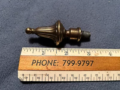 Mid Century Metal Light Fixture / Lamp Finial Brass Wash FInish Free S/H • $14.50