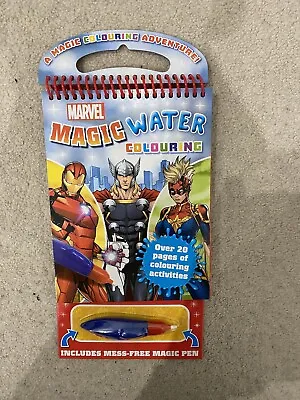 Marvel Magic Water Colouring Book Avengers + Mess-Free Magic Pen • £9.99