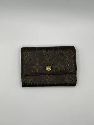 Louis Vuitton Monogram Porte Monnaie Plat Coin Case Wallet • $69.99