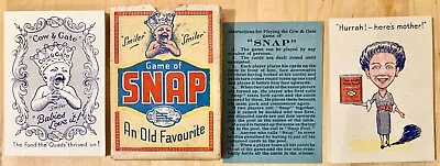 Vintage Cow & Gate SNAP 48 Cards Complete Plus Instructions Boxed Playing Cards • £14.69