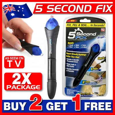 $12.88 • Buy 5 Second Fix UV Light Liquid Welding Kit Welding Compound Glue Repair Tool