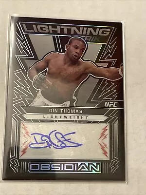 2023 Chronicles UFC Obsidian Din Thomas Lightning Strike Auto Autograph • $8.99