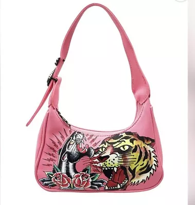 Ed Hardy X Siberia Hills Y2K Pink  Purse  Shoulder Bag Tiger • $100