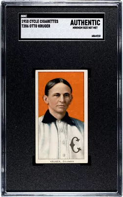 1910 T206 Otto Kruger Cycle 350 SGC Authentic • $287.99