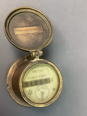 Vintage Brass Trident Neptune Water Meter New York White Dial Face Steampunk • $98