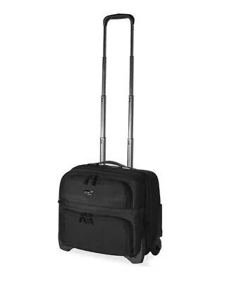 USA Elite CARRY-ON 17'' Deluxe Rolling Olympia Overnighter Business Travel Case • £76.14