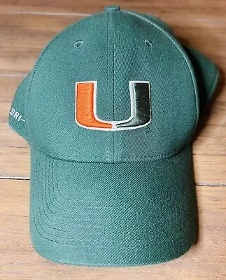 Miami Hurricanes Nike Baseball Hat/Cap Legacy91 Dri Fit Green Embroidered Logo U • $18